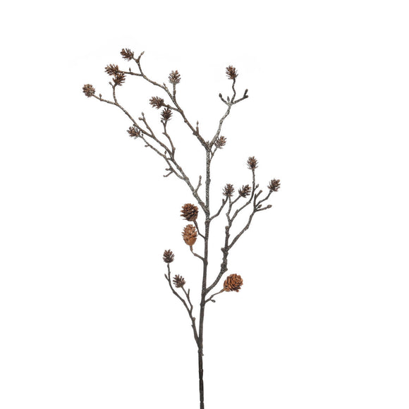 Frosted Stem with Mini Pinecones