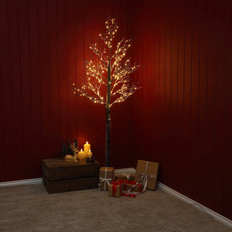 Frosted Winter LED Twig Trees