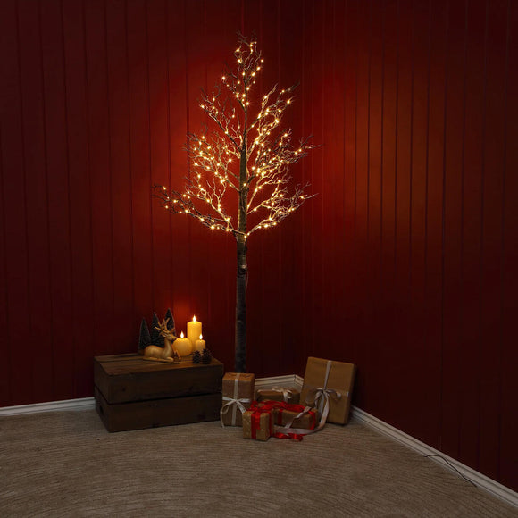 Frosted Winter LED Twig Trees