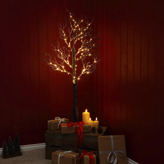 Frosted Winter LED Twig Trees