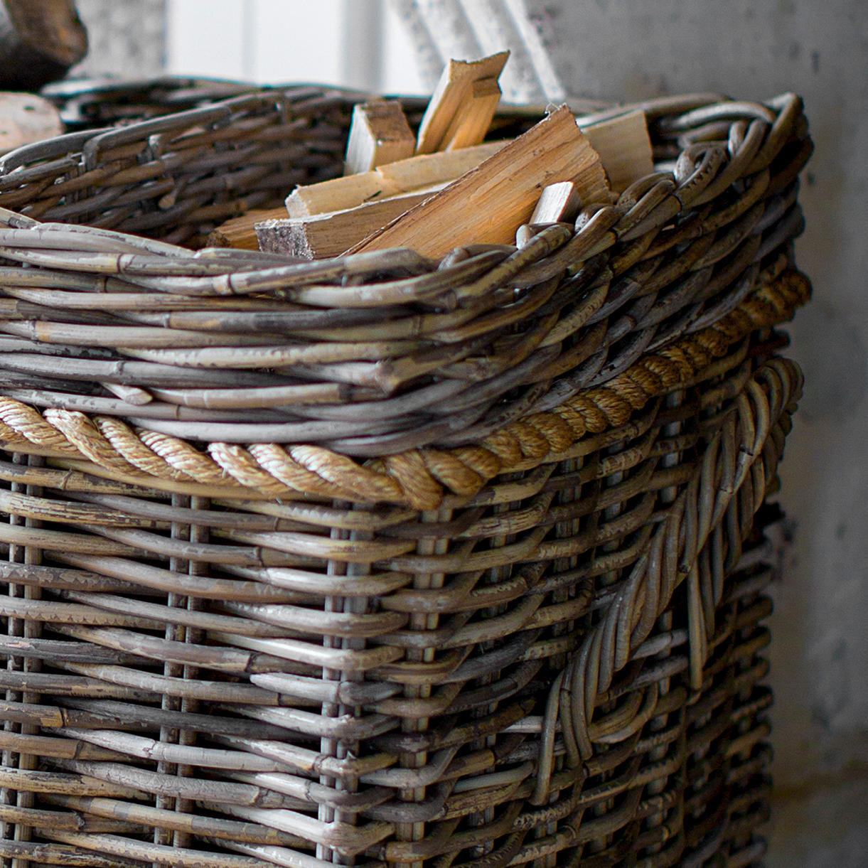 Rectangle Log Buy Classic Rectangular Log Basket — The Worm that Turned ...