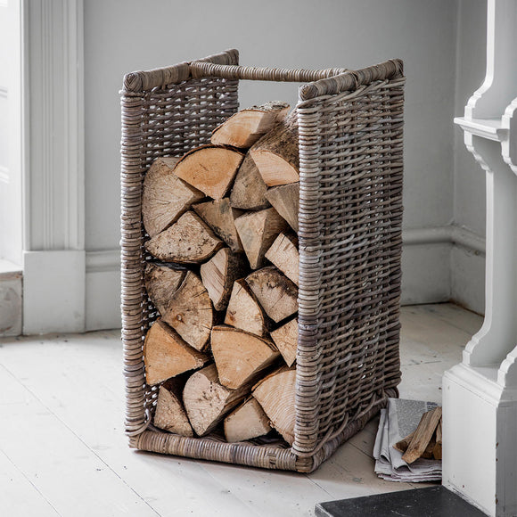 Rattan Tall Log Holder