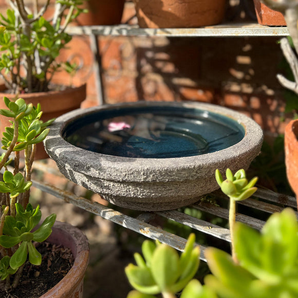 Glazed Aged Stoneware Bowl