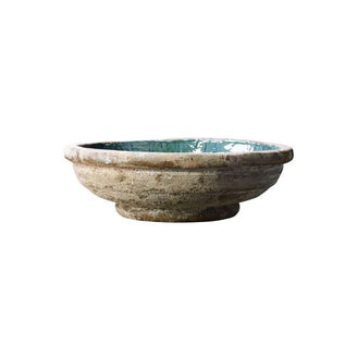 Glazed Aged Stoneware Bowl