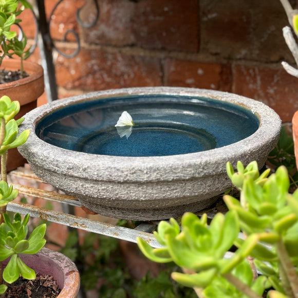 Glazed Aged Stoneware Bowl