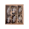 Gold Acorn & Pine Cone Christmas Baubles – Set of 6