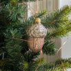 Gold Acorn & Pine Cone Christmas Baubles – Set of 6