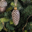 Gold Acorn & Pine Cone Christmas Baubles – Set of 6