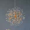 Hanging 30cm LED Dandelion Sphere Burnt Orange