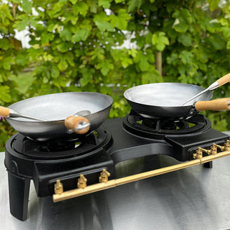 Hot Wok Double Burner Outdoor Gas Stove