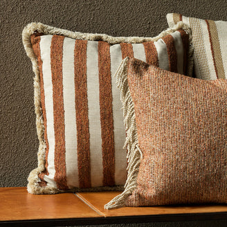 Indira Deco Scatter Cushions with Short Fringe