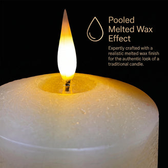 Ivory LED Pillar Candles