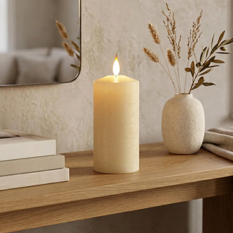 Ivory LED Pillar Candles