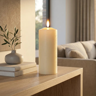 Ivory LED Pillar Candles