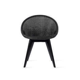 Joe Indoor Dining Chair with Black Wood Legs