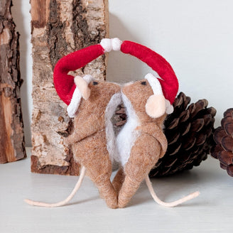 Kiss & Cuddle the Christmas Mice Decoration
