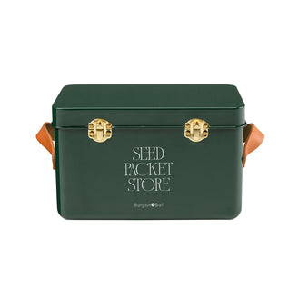 Classic Leather Handled Seed Storage Tins