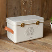 Classic Leather Handled Seed Storage Tins