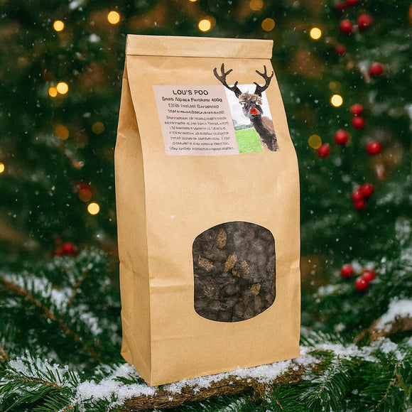 Lou's Poo Alpaca Fertiliser - Christmas Beans