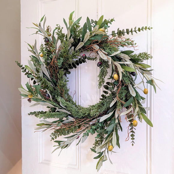Mediterranean Olive Wreath