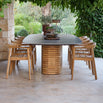 Mellow Oval Base Dining Table