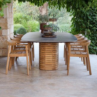 Mellow Oval Base Dining Table