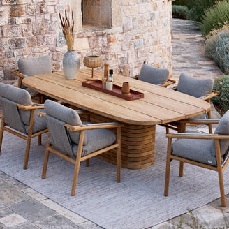 Mellow Oval Base Dining Table
