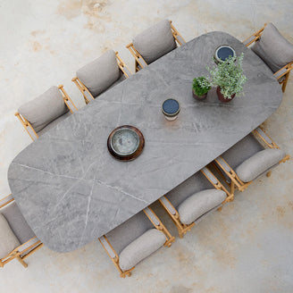 Mellow Oval Base Dining Table