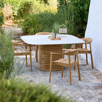 Mellow Square Base Dining Table