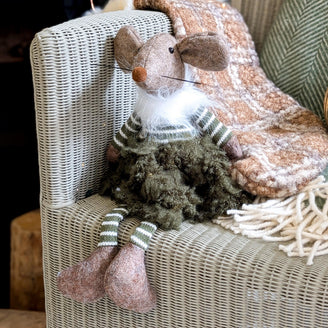Mistletoe Molly Mouse Christmas Decoration