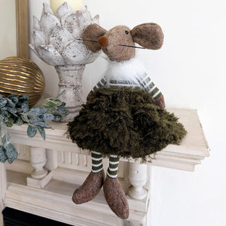 Mistletoe Molly Mouse Christmas Decoration