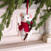 Mouse with Berry Stem Hanging Decoration