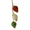 Festive Coloured Glass Triple Drop Decoration
