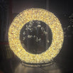 Opulent Outdoor Illuminated LED Wreath