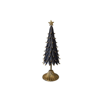 Ornate Metal Black & Gold Christmas Trees