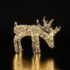 Silver Grazing LED Reindeer
