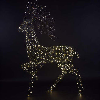 Outdoor Glencoe Grey Highland LED Stag