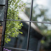 Square Outdoor Windowpane Mirror