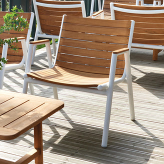 Pilotis Teak Low Armchair