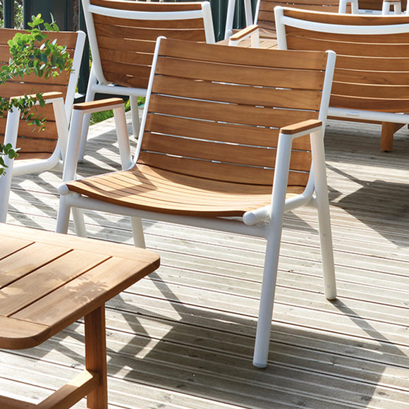 Pilotis Teak Low Armchair