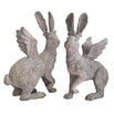 Regal Pair of Flying Hares