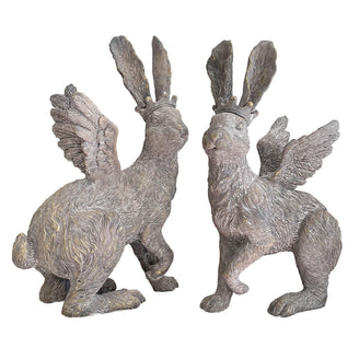 Regal Pair of Flying Hares