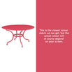 Romane Round 137cm Table