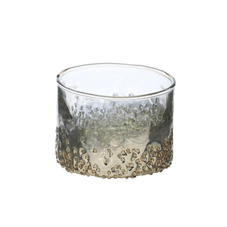 Ombre Silver Glass Tealight Holder
