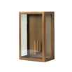 Sandford Outdoor Wall Lantern in Antiqued Brass