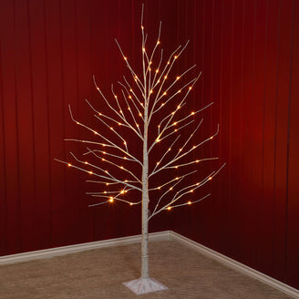 1.5m Silver Birch Twig Tree with Warm White LEDs