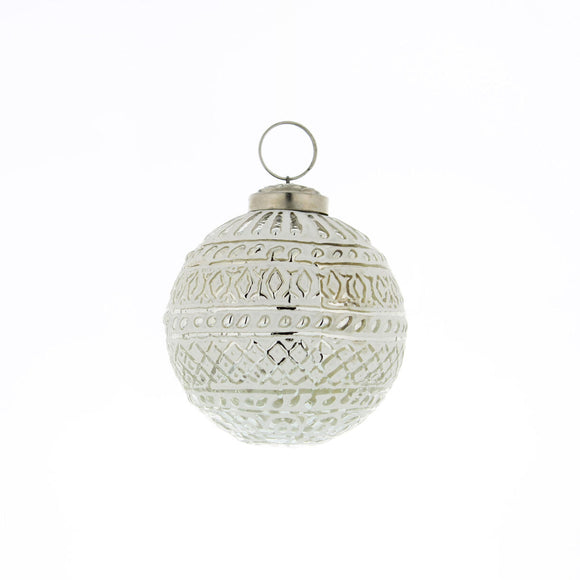Silver Washed Bohemian Bauble