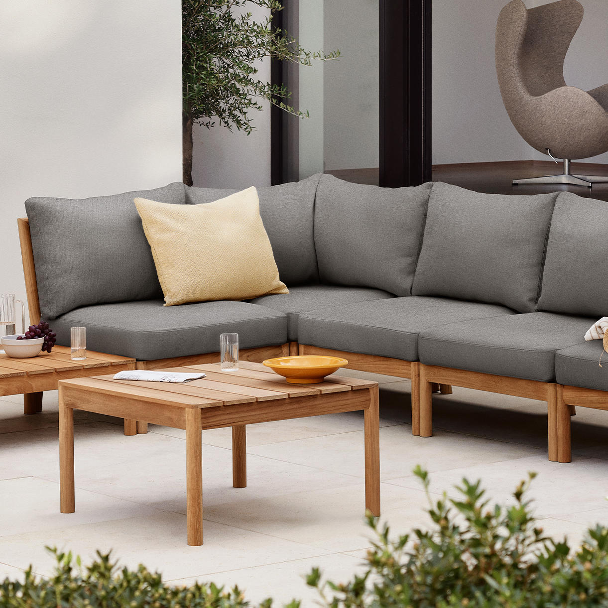 Buy Tradition Teak Frame Corner Module — The Worm that Turned ...