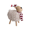 Nordic Christmas Sheep with Bobble Hat & Scarf