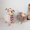 Nordic Christmas Sheep with Bobble Hat & Scarf